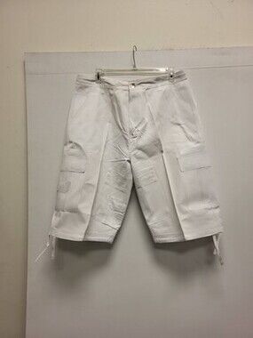 XERS Mens Cargo Shorts White Size 42 Casual Outdoor Summer Fashion Pants